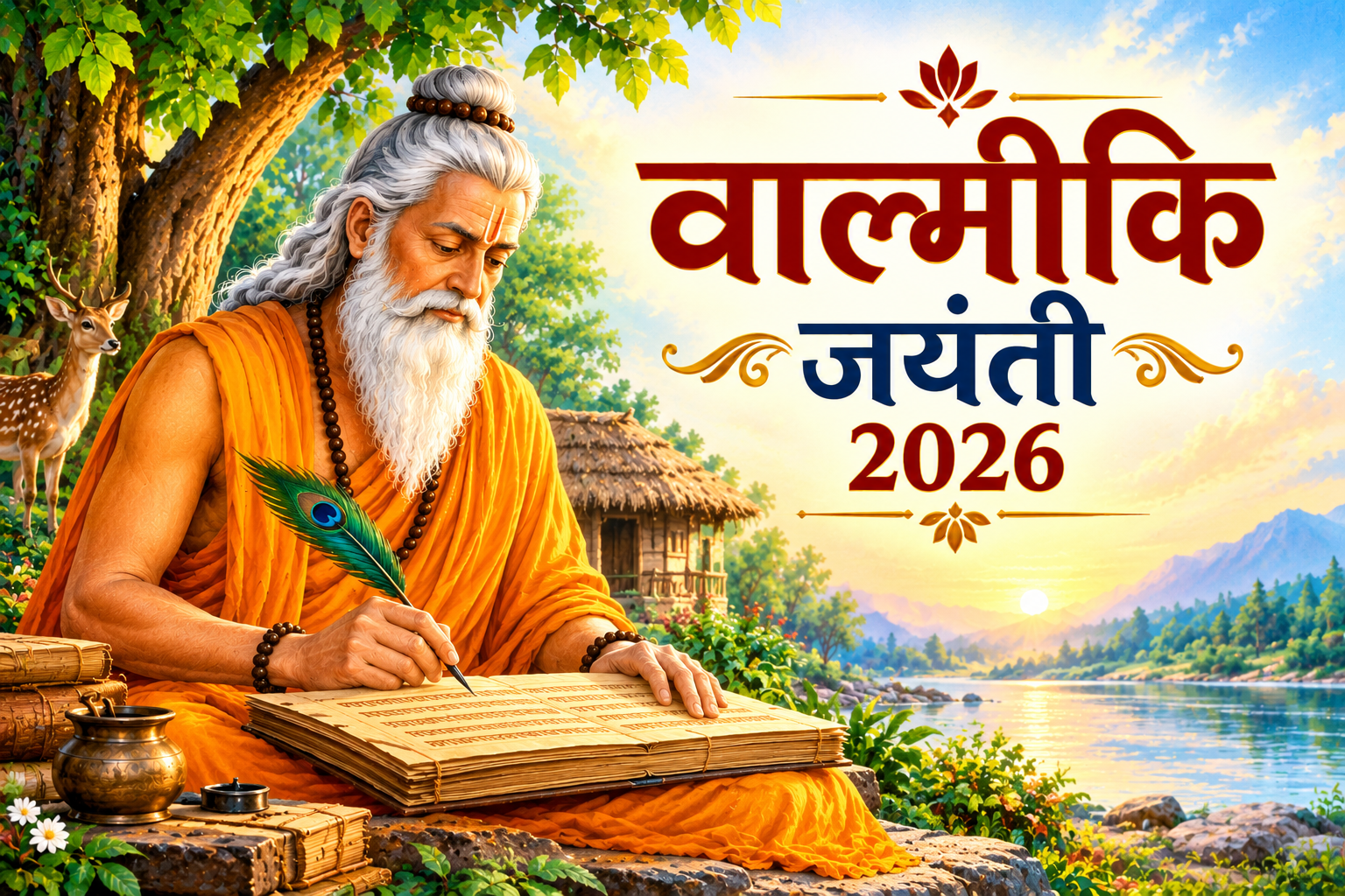 महर्षि वाल्मीकि:  सामाजिक समरसता के शाश्वत प्रेरणा स्रोत